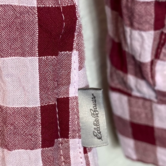 Eddie Bauer Womens Plad Button Down Shirt Sz S - Picture 5 of 6